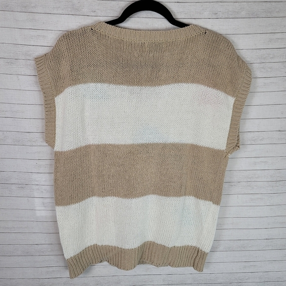JP KNITS VINTAGE SLEEVELESS SWEATER TOP, SZ LARGE/EXTRA LARGE - Picture 3 of 8